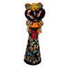 Catrina Calada Con Mariposas De Ceramica 027- Dia De Muertos - Imagen 3